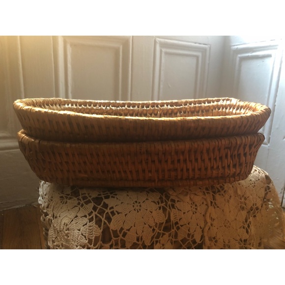 Raffia-Boho-Oval-Natural Baskets-Handmade - Picture 6 of 6